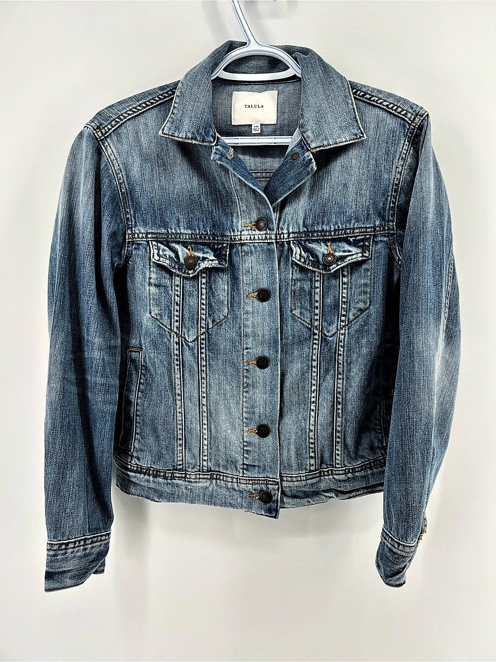 Aritzia Talula Denim Jean Jacket Blue Size XXS